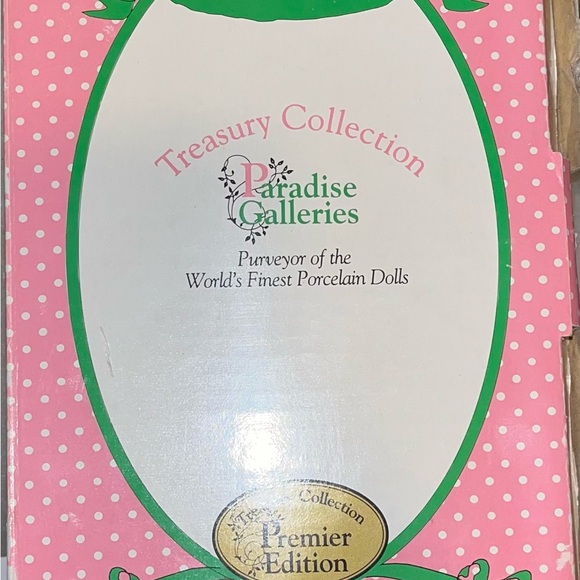 In Box Porcelain Doll in Pink Dress “A party for Sarah” - Picture 6 of 8